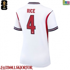 England Declan Rice #4 Hemmatröja Dam VM 2026 Kortärmad